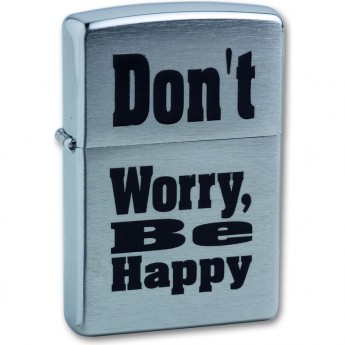 Зажигалка ZIPPO 200 DON`T WORRY Зажигалка ZIPPO 200 DON`T WORRY